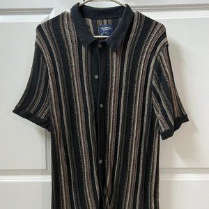 Abercrombie - Stitch Button-Through Sweater Polo - Size Small